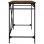 Vidaxl Bureau en fer contreplaqué Chêne marron 100x50x75cm