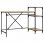 Vidaxl bureau avec étagères contreplaqué de chêne 135x50x90 Cm