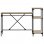 Vidaxl bureau avec étagères contreplaqué de chêne 135x50x90 Cm