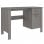 Vidaxl Hamar bureau bois de pin massif gris clair 113x50x75 Cm