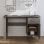 Vidaxl Hamar bureau bois de pin massif gris clair 113x50x75 Cm