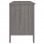 Vidaxl Hamar bureau bois de pin massif gris clair 113x50x75 Cm