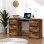 Vidaxl Bureau Contreplaqué Chêne Fumé 140x50x77 Cm