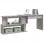 Vidaxl Mesa de Canto Contraplacado Sonoma Cinzento 200x50x76cm