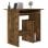 Mesa de contraplacado Vidaxl Carvalho fumado 80x45x74 cm