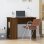 Vidaxl Escritorio De Madera Contrachapada Marrón Roble 100x55x75 Cm