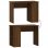 Vidaxl Escritorio De Madera Contrachapada Marrón Roble 100x55x75 Cm