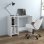 Vidaxl bureau pour ordinateur portable en contreplaqué blanc 102,5x35x75 Cm