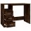 Vidaxl Escritorio Con Cajones Contrachapada Roble Ahumado 102x50x76 Cm