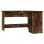 Vidaxl Bureau d'angle Contreplaqué Chêne Fumé 120x140x75cm