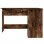 Vidaxl Bureau d'angle Contreplaqué Chêne Fumé 120x140x75cm
