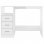 Vidaxl Escritorio Con Cajones Contrachapada Blanco Brillo 102x50x76cm