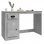 Vidaxl bureau avec tiroir bois béton gris 115x50x75 Cm