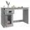 Vidaxl bureau avec tiroir bois béton gris 115x50x75 Cm