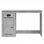 Vidaxl bureau avec tiroir bois béton gris 115x50x75 Cm