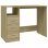 Vidaxl Escritorio Cajones Madera Contrachapada Sonoma 102x50x76 Cm