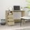 Vidaxl Escritorio Cajones Madera Contrachapada Sonoma 102x50x76 Cm