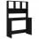 Vidaxl Bureau avec étagères Contreplaqué Noir 102x45x148cm