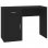 Bureau Vidaxl avec tiroir et armoire en bois noir 100x40x73 Cm