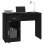 Bureau Vidaxl avec tiroir et armoire en bois noir 100x40x73 Cm