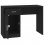 Bureau Vidaxl avec tiroir et armoire en bois noir 100x40x73 Cm