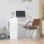 Vidaxl Bureau Contreplaqué Blanc Brillant 100x55x75 Cm