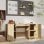 Vidaxl bureau en contreplaqué chêne Sonoma 140x50x75 Cm