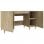 Vidaxl bureau en contreplaqué chêne Sonoma 140x50x75 Cm