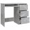 Vidaxl bureau en contreplaqué gris béton 90x45x76 Cm