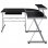 Vidaxl Bureau d'angle Contreplaqué Noir 132x112x99cm