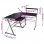 Vidaxl Bureau d'angle Contreplaqué Noir 132x112x99cm