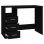 Vidaxl tiroirs de bureau contreplaqué noir 102x50x76 Cm