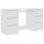 Vidaxl Scrivania in Compensato Bianco 140x50x77 Cm