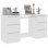 Vidaxl Scrivania in Compensato Bianco 140x50x77 Cm