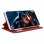 Cool Funda Flip Cover Liso Rojo para Xiaomi Poco X5 Pro 5G