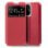 Capa flip legal lisa vermelha para Xiaomi Redmi 12C