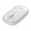 Fantastico mouse wireless sottile 2 in 1 (Bluetooth + adattatore USB) Bianco