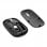 Fantastico mouse wireless sottile 2 in 1 (Bluetooth + adattatore USB) Nero