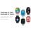 Cool Forest Bluetooth 42mm Ecrã Digital Silicona Prata Resistente à Água IP67 SpO2 Pulsómetro