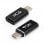 Nanocable Adaptador Micro USB a USB-C Negro