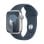 Apple Watch Series 9 GPS 41mm Caja de Aluminio Plata con Correa Deportiva Azul Tempestad S/M