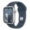 Apple Watch Series 9 GPS 41mm Caja de Aluminio Plata con Correa Deportiva Azul Tempestad S/M