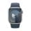 Apple Watch Series 9 GPS 41mm Retina OLED Alumínio Prata Pulseira Azul M/L SpO2 Pulso Sono SOS