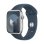 Apple Watch Series 9 GPS + Cellular 41mm Caja de Aluminio Plata con Correa Deportiva Azul Tempestad M/L