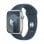 Apple Watch Series 9 GPS + Cellular Cassa 41mm in Alluminio Argento con Cinturino Sport Blu Tempesta - M/L