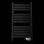 Cecotec ReadyWarm 9000 Twin Towel Black Radiador Toalheiro Elétrico 500W Preto