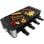 Parrilla Cecotec Cheese&Grill 16000 Inox Black Raclette 1400 W superficie mixta