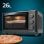 Cecotec Bake&Toast 2600 Black 4Pizza Horno de Sobremesa 26L 1500W Negro