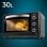 Cecotec Bake&Toast 3090 Black Gyro Horno de Sobremesa 30L 1500W Negro