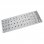Pegatina Para Convertir Teclado En Español / Castellano Plata Con Letras En Negro